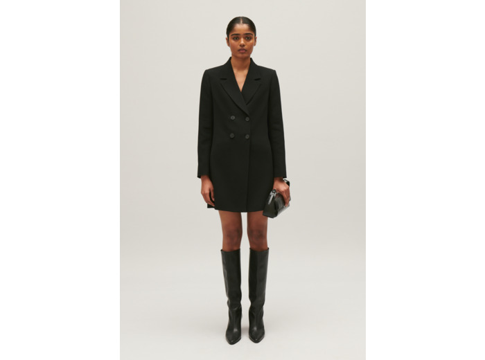 Robe courte tailleur noir