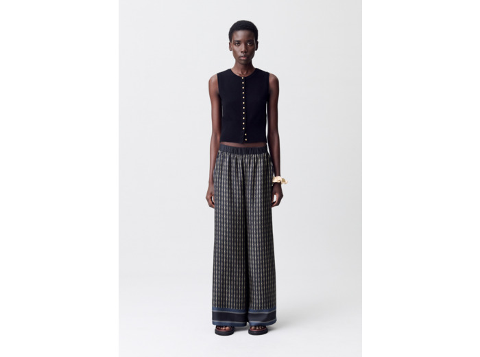 Pantalon fluide imprimé