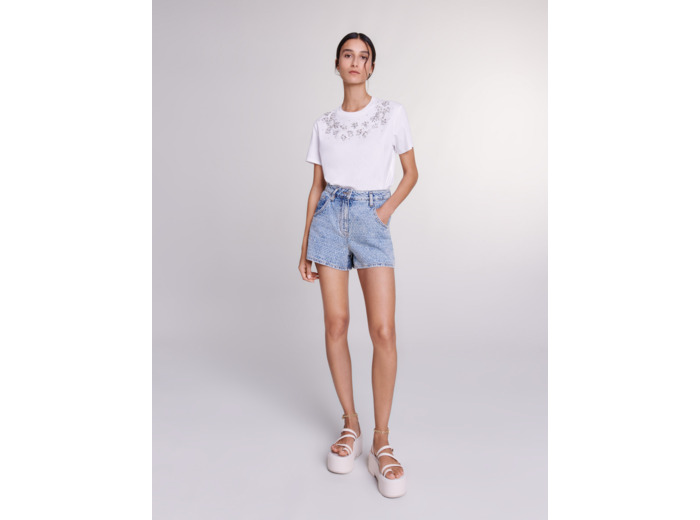 Tee-shirt orné de strass