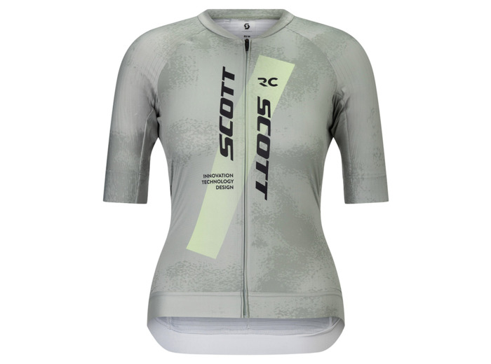 Maillot manches courtes Femme RC PRO Gris/Jaune Pastel