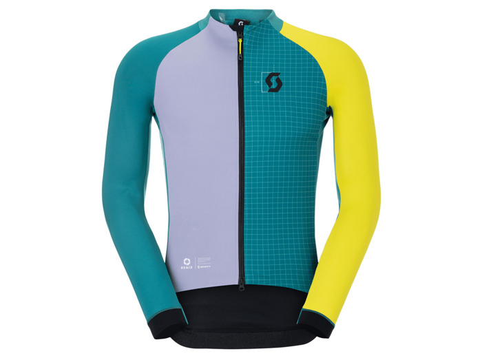 Veste coupe-vent Homme RC PRO WARM WINDSTOPPER REMIX Vert Hiver/Violet Chiné