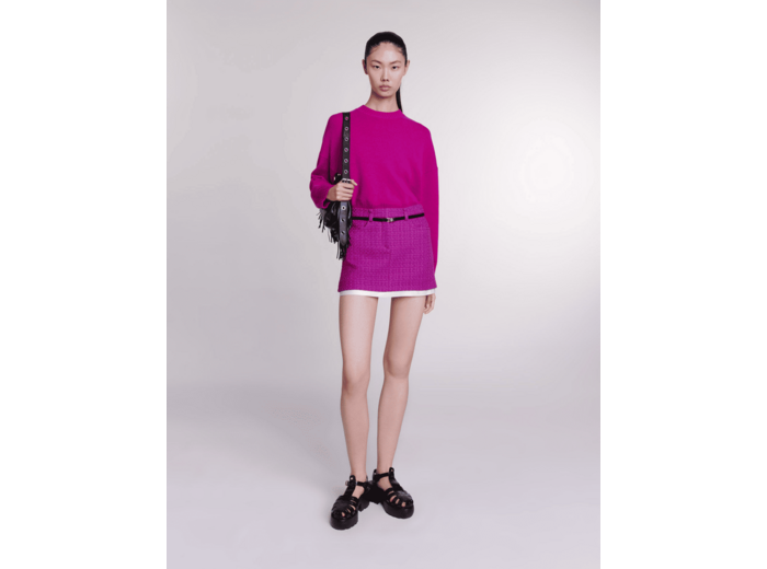 Mini-jupe en tweed