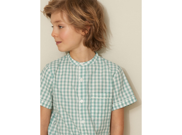 CHEMISE COL MAO COURT