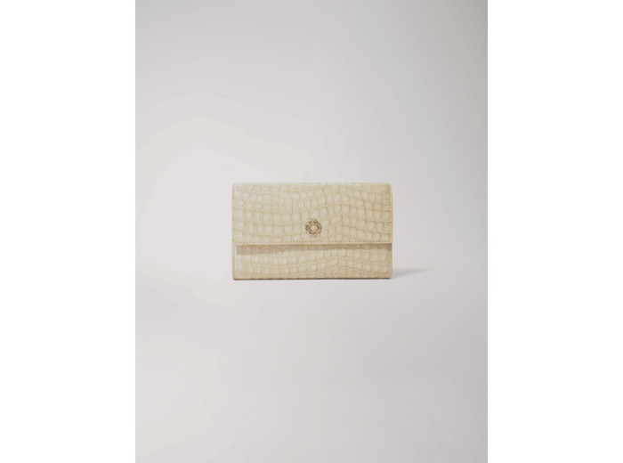 Pochette à chaîne en cuir glossy