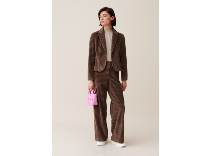 Veste velours cintrée