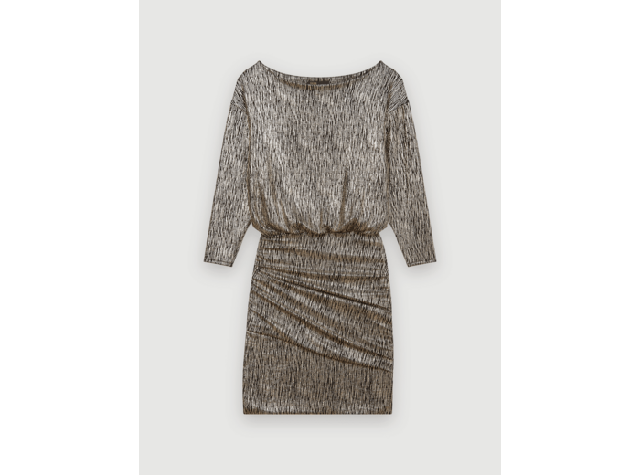 Robe près du corps en lamé