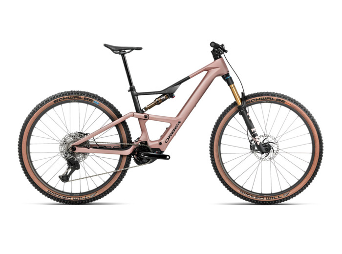 VTT tout suspendu électrique RISE SL M-LTD 420W Rose du Désert/Carbone