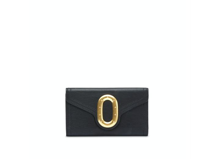 Romane de Lancel - Portefeuille slim rabat - Noir