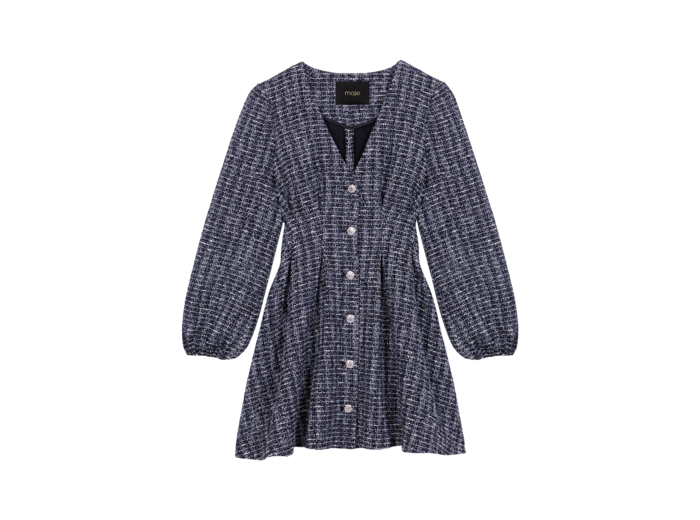 Robe courte en tweed