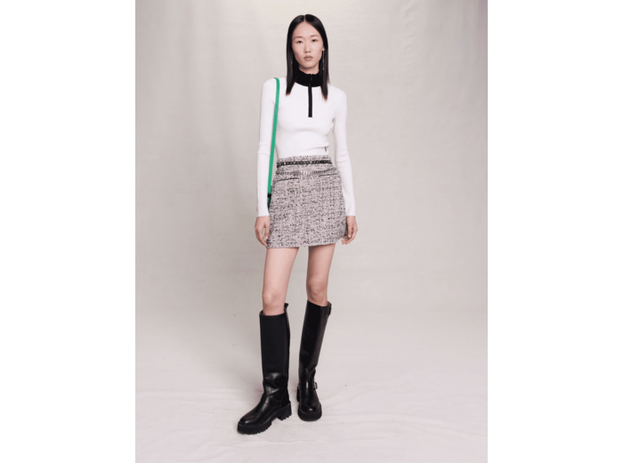 Jupe courte tweed