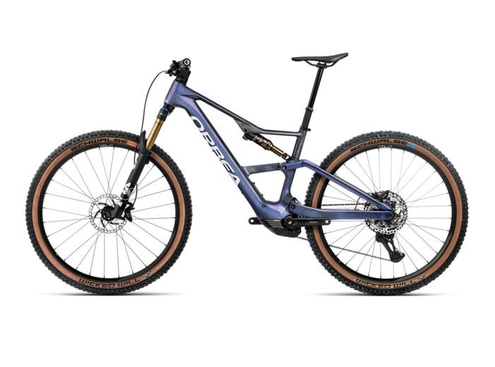 VTT tout suspendu électrique RISE SL M10 630W Tanzanite/Carbone