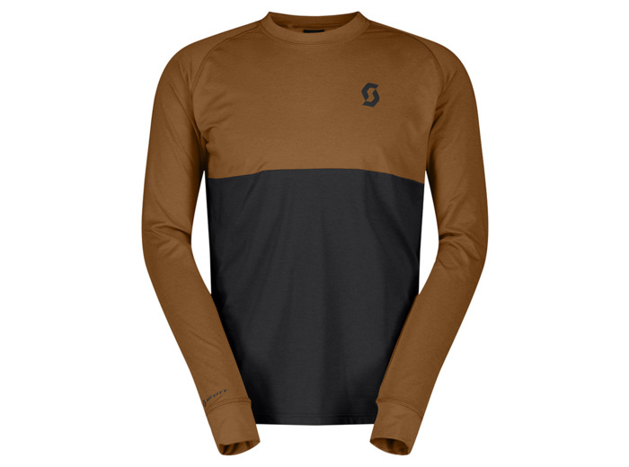 T-shirt manches longues Homme TRAIL STORM WARM LIGHT Pain Marron