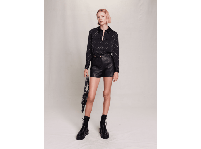 Short en cuir