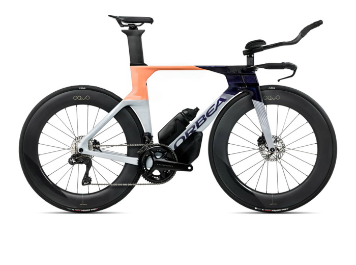 Vélo de triathlon ORDU M20ILTD Argent/Tanzanite/Orange