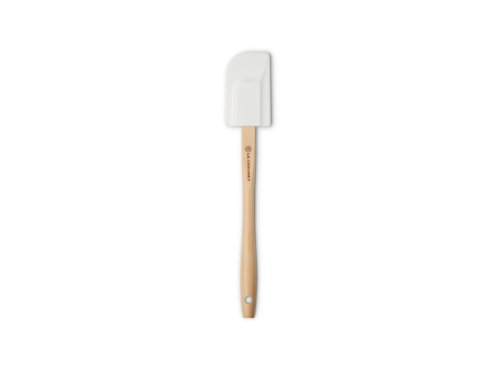 Spatule médium en silicone 29cm blanche