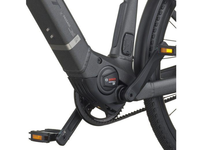Vélo urbain électrique PASSAGE 10 BELT Gris Nuit