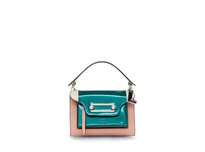 Clic de Lancel - Sac porté croisé - Moyen modèle - Cuir de vachette grainé, spazzolato et lisse avec bandoulière chaine et cuir