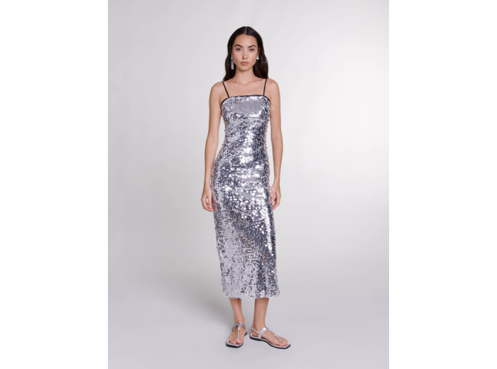 Robe longue à sequins