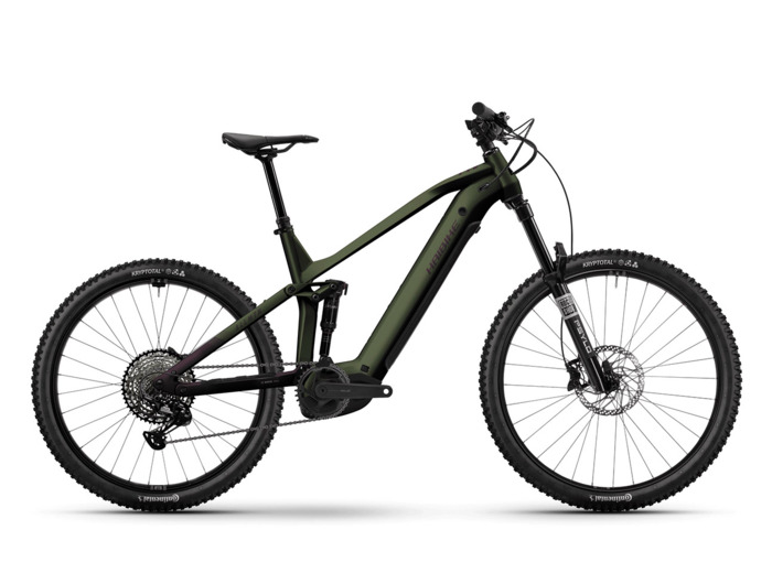VTT tout suspendu électrique ALLMTN 6 Vert/Prune