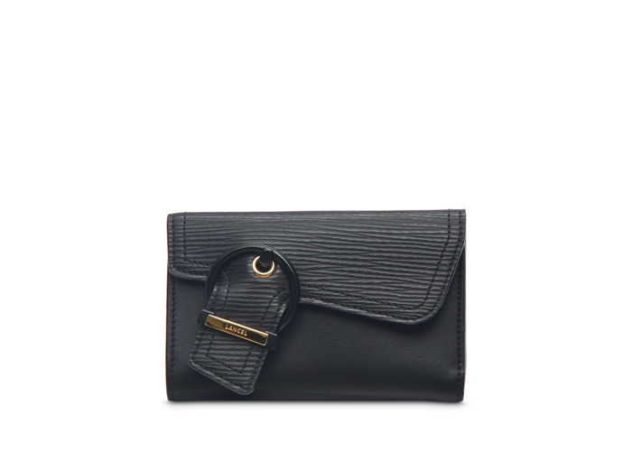 Adèle de Lancel - Portefeuille rectangulaire compact rabat - Moyen modèle - Noir