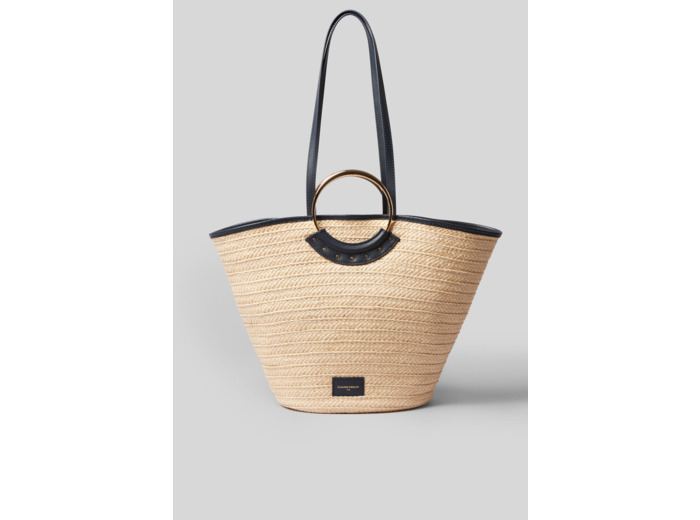 Panier raphia tressé à anses
