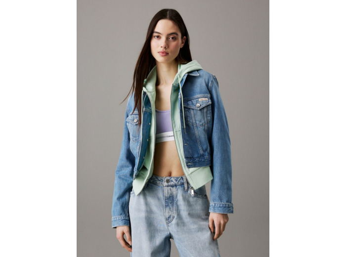 VESTE TRUCKER EN DENIM CROPPÉE DES ANNÉES 90
