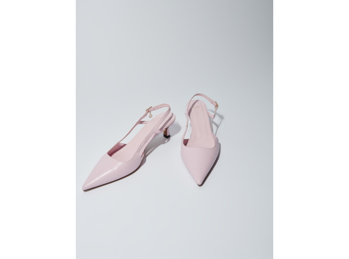 Escarpins pointus en cuir