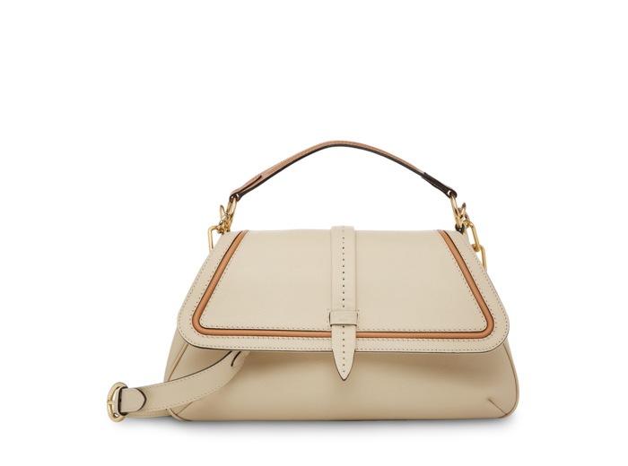 Diane de Lancel - Sac gibecière - Grand modèle - Cuir de vachette grainé et lisse
