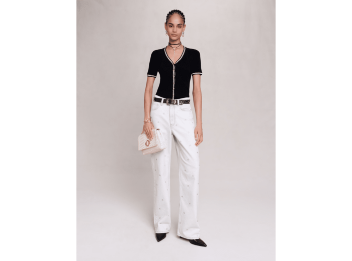 Pull ajusté en maille