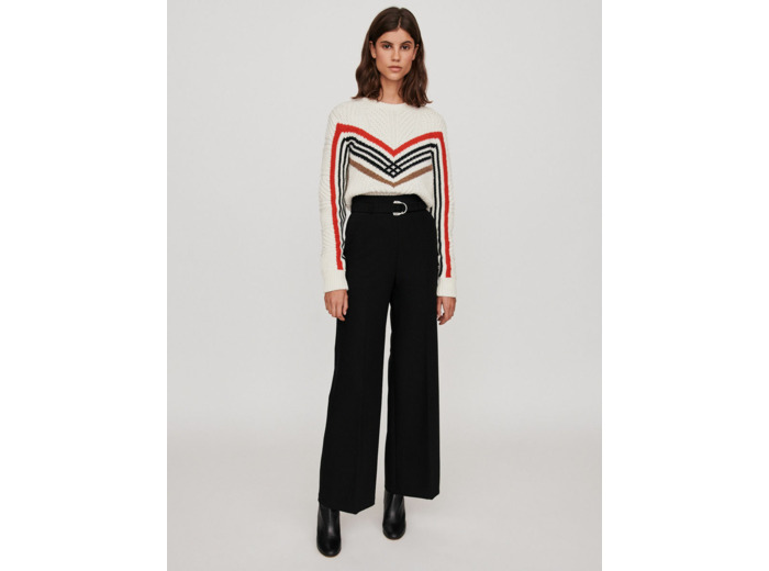 Pantalon large avec ceinture