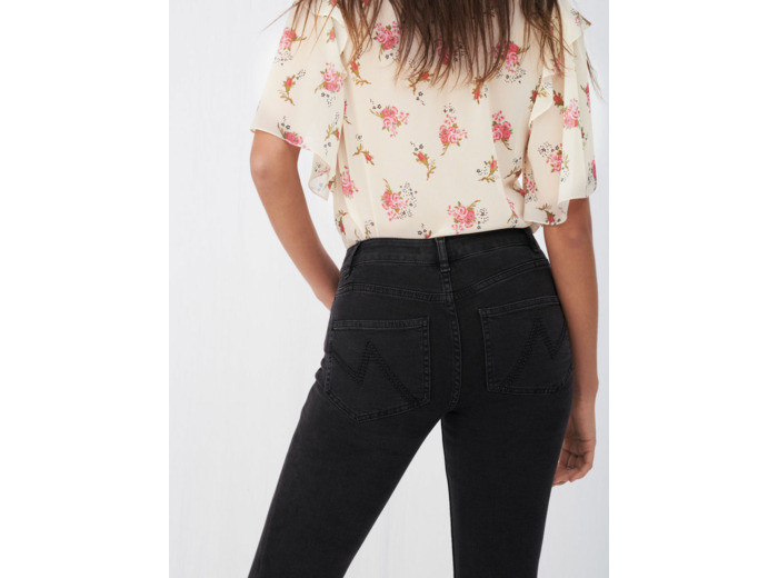Jean skinny à taille mi-haute