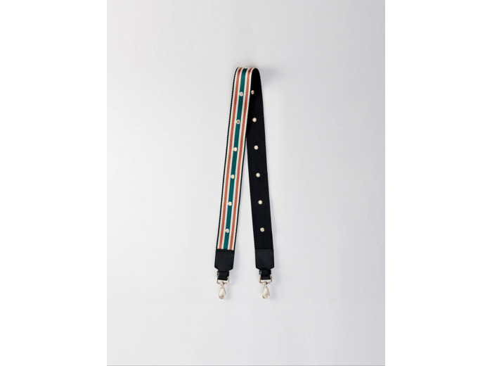 Bandoulière en textile rayé