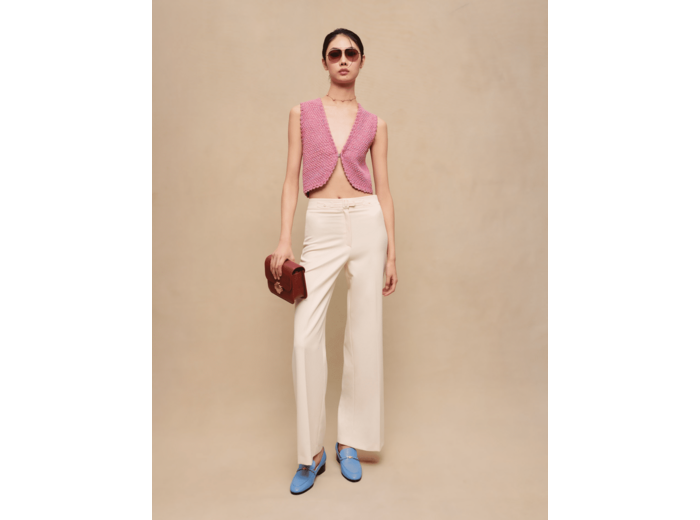 Pantalon de tailleur large
