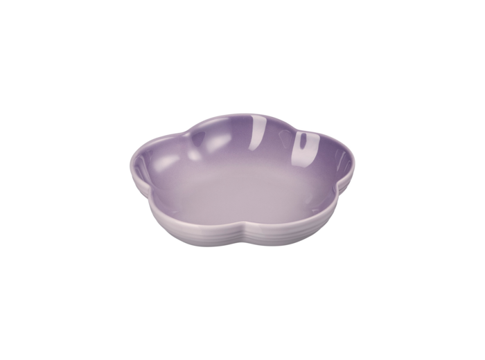Assiette fleur creuse en céramique Blue Purple