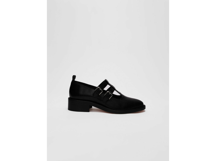 Babies en cuir noir