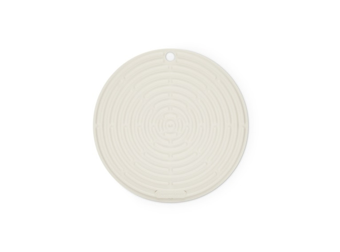 Dessous de plat rond 20cm en silicone meringue