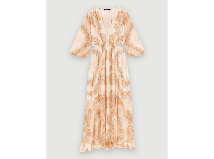 Robe longue ajourée