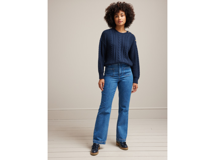 Pull Aran Bouton