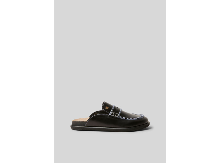 Mules cuir lisse
