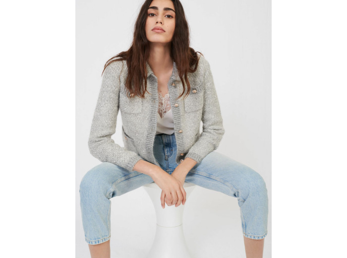 Cardigan lurex