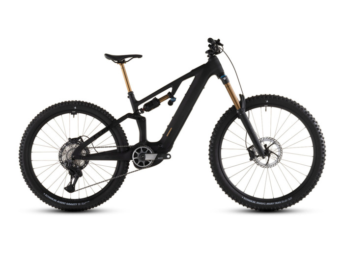 VTT tout suspendu électrique AMS HYBRID 177 C:62 AT 600X Carbone/Or