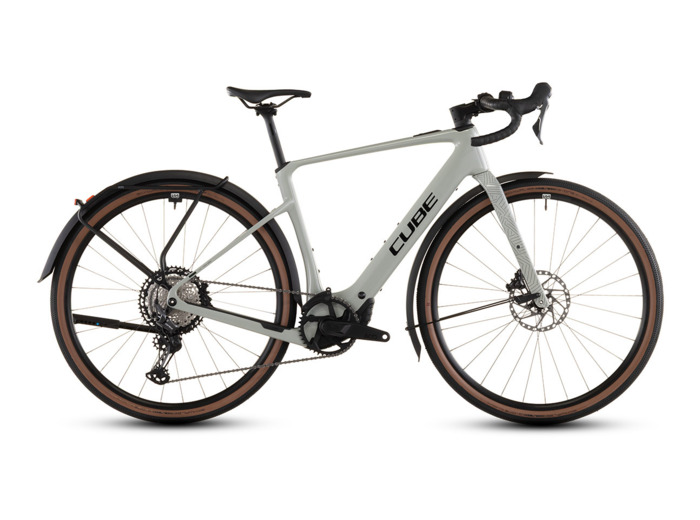 Vélo de gravel électrique NUROAD HYBRID C:62 RACE 400X FE Beige/Noir