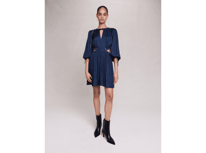 Robe courte satinée