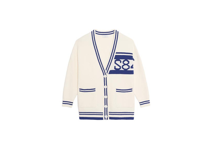 Cardigan over size à rayures