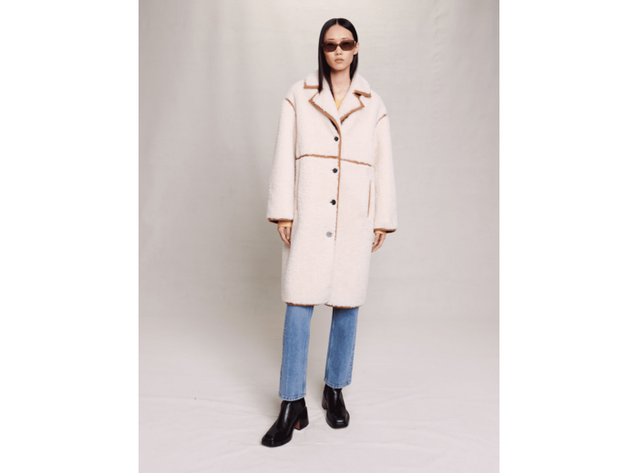 Manteau long patchwork