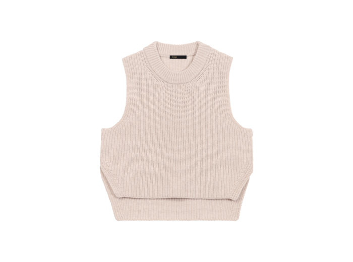 Pull en laine sans manche