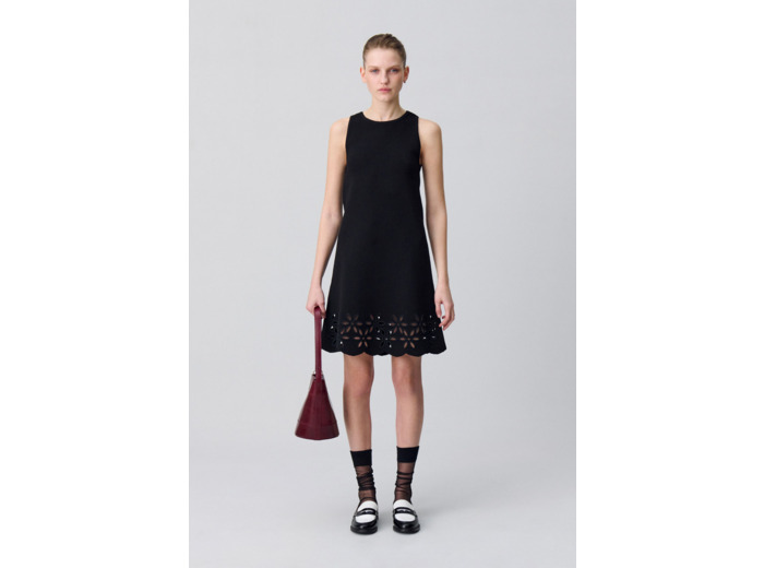 Robe courte maille fine
