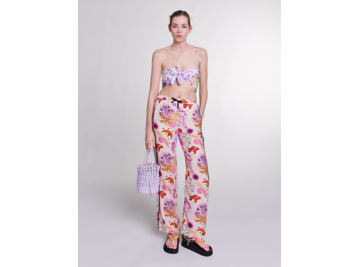 Pantalon en soie