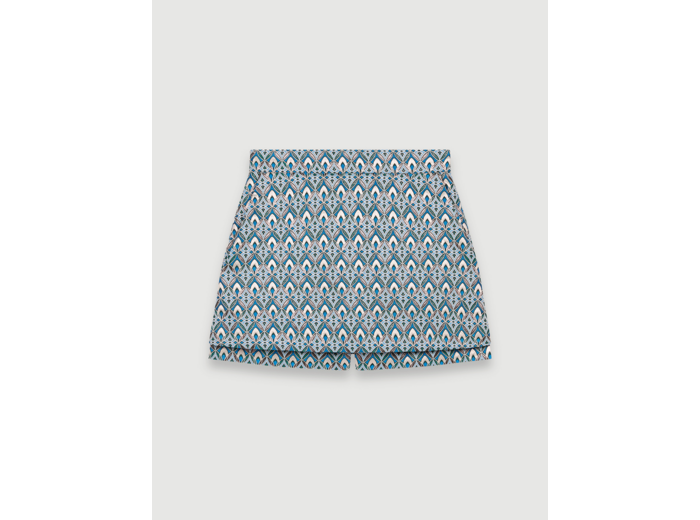 Short trompe l’œil en jacquard lurex