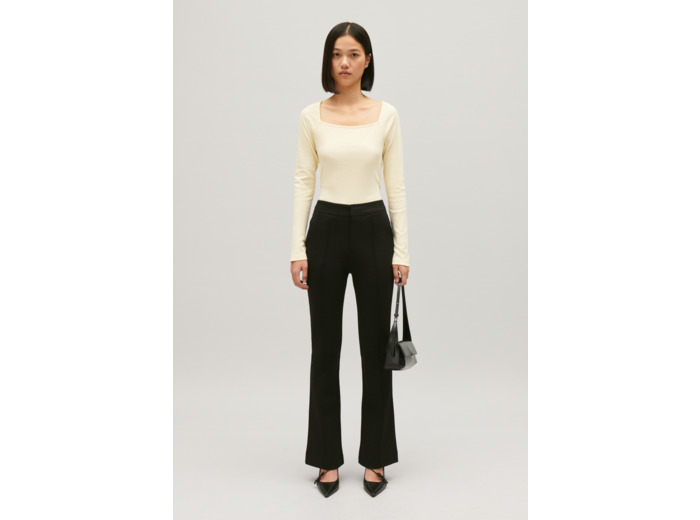 Pantalon tailleur noir